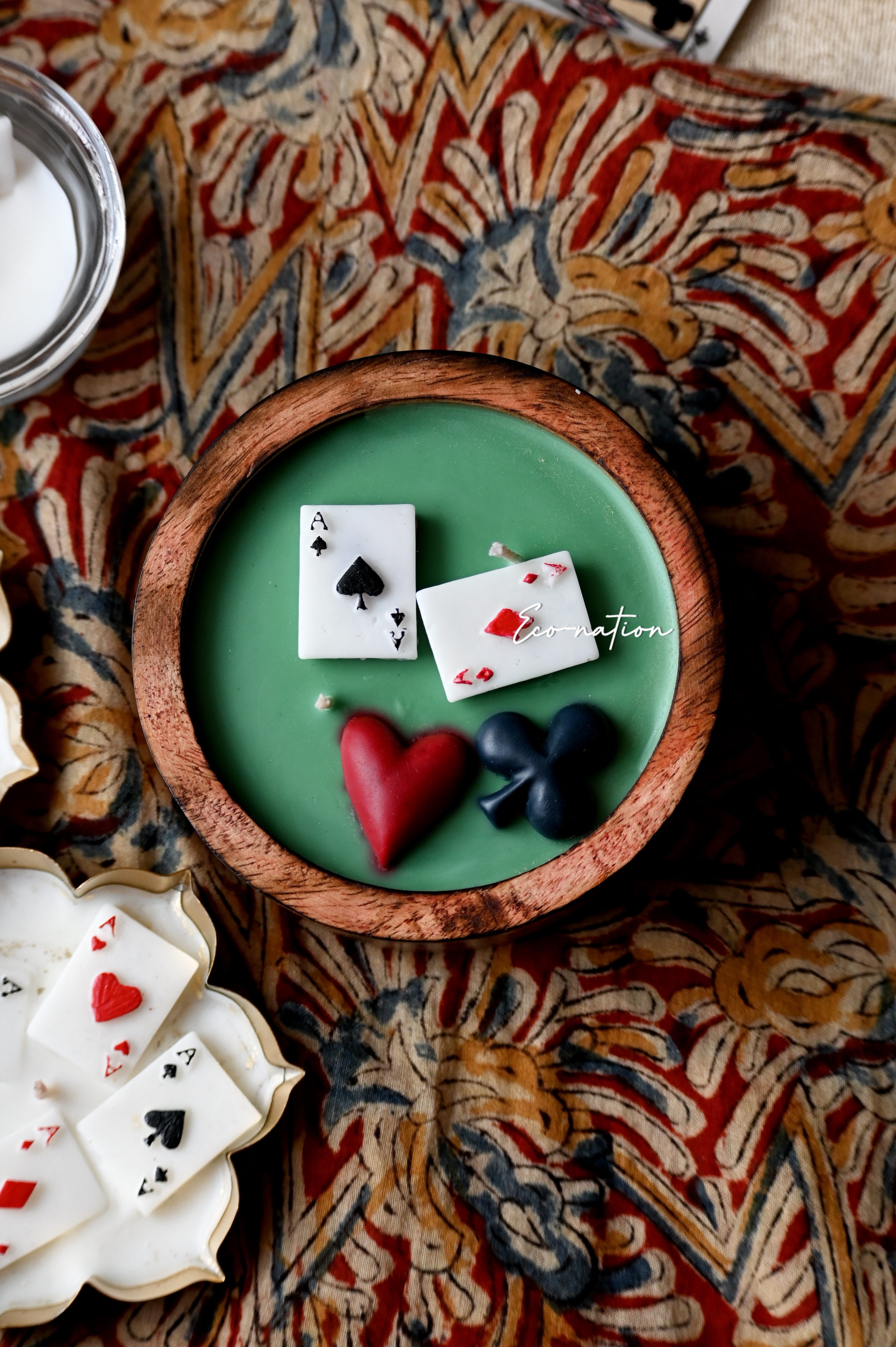Poker Themed Candle