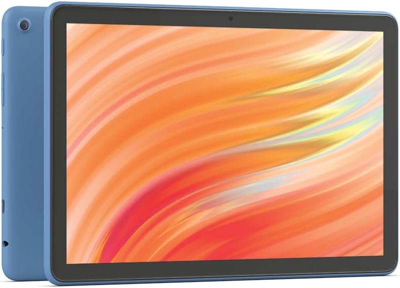 Fire HD 10 tablet (newest model) built for relaxation, 10.1" vibrant Full HD screen, octa-core processor, 3 GB RAM, 32 GB, Ocean