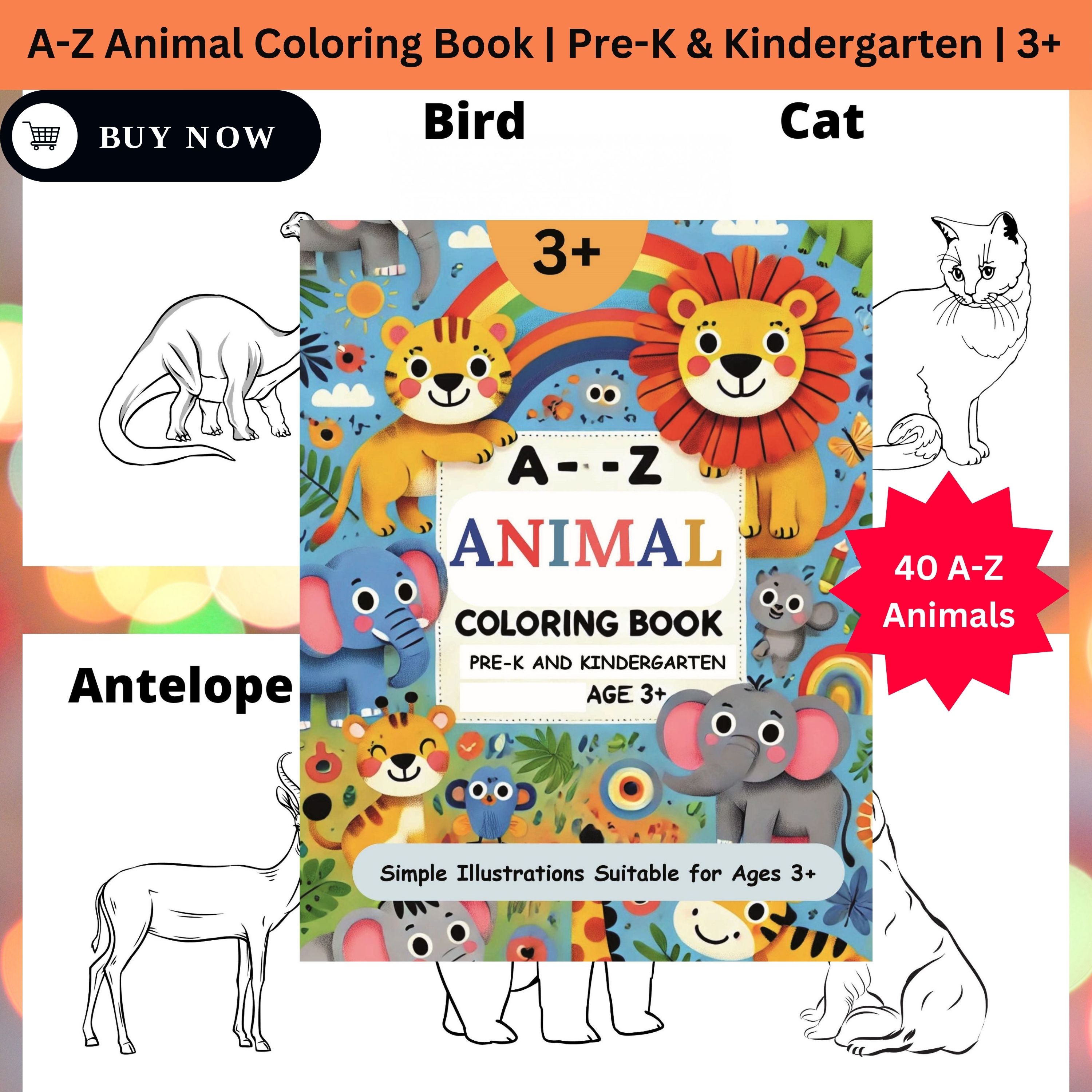 A-Z Animal Coloring Book
