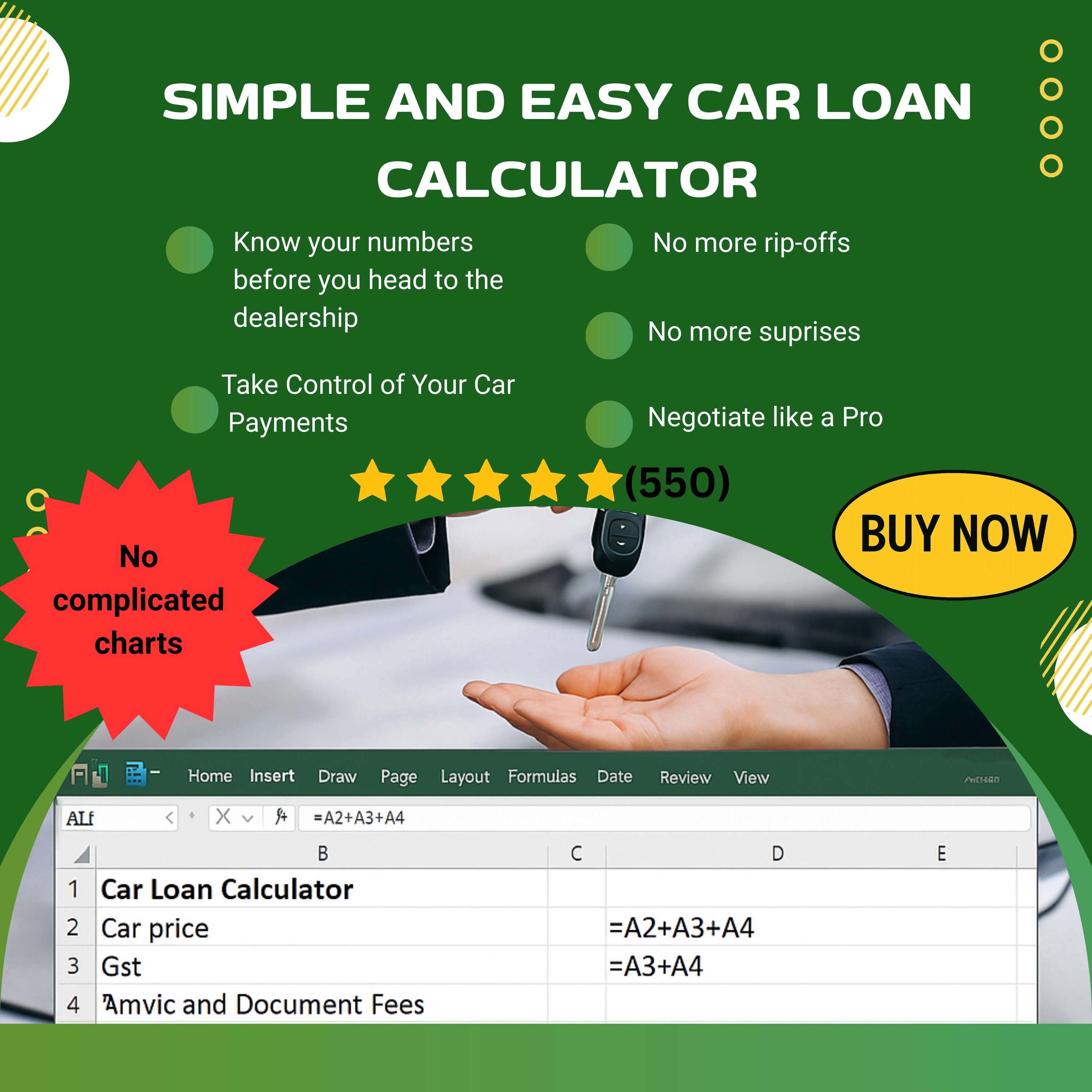 Simple and Easy Car Loan Calculator