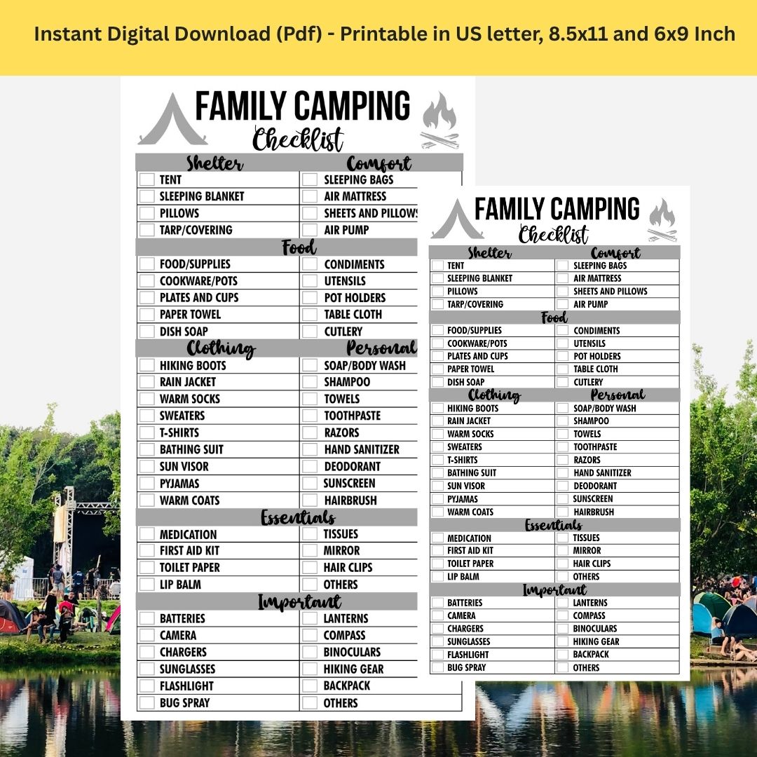 Family Camping Checklist