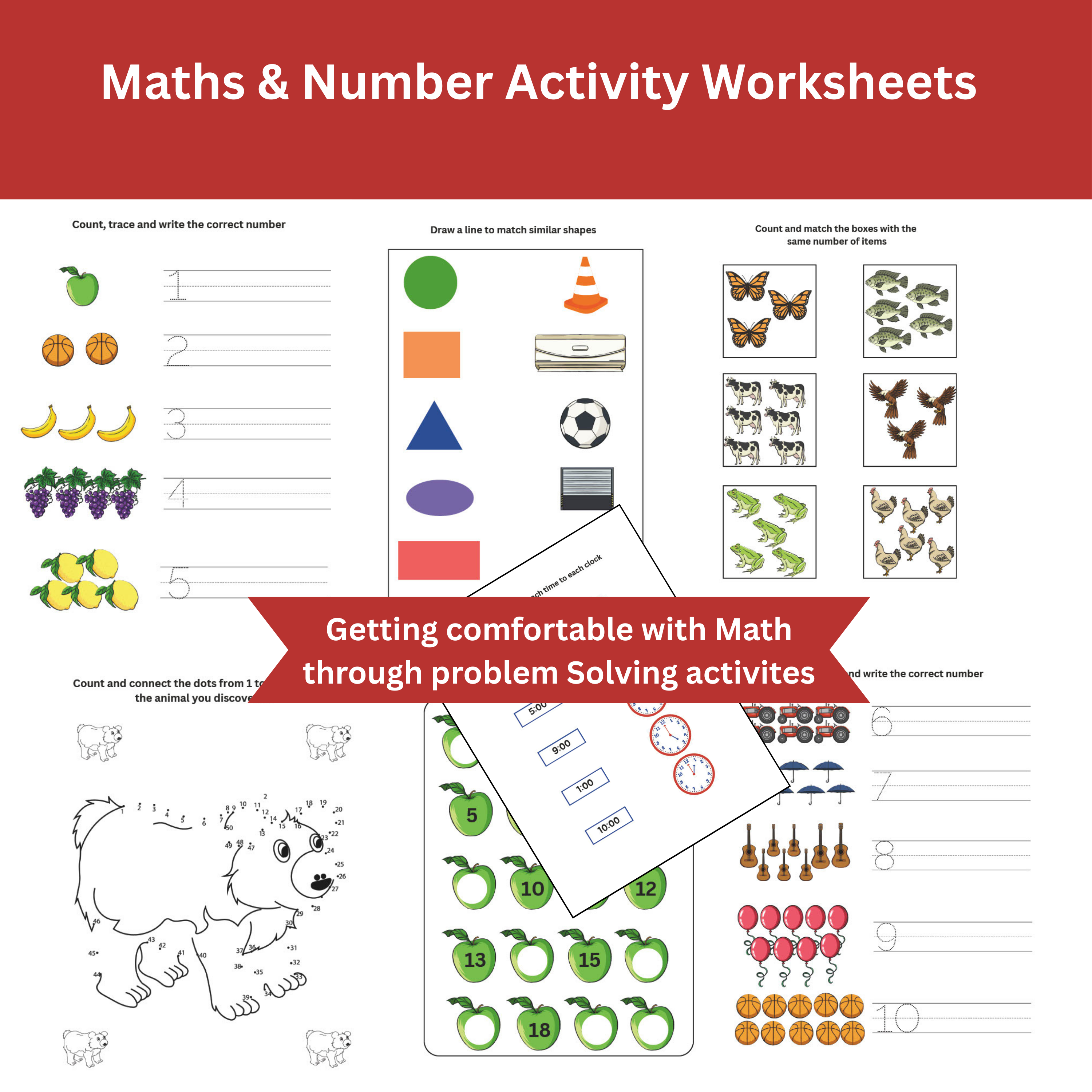 Preschool Pre-K & Kindergarten Learning Bundle 