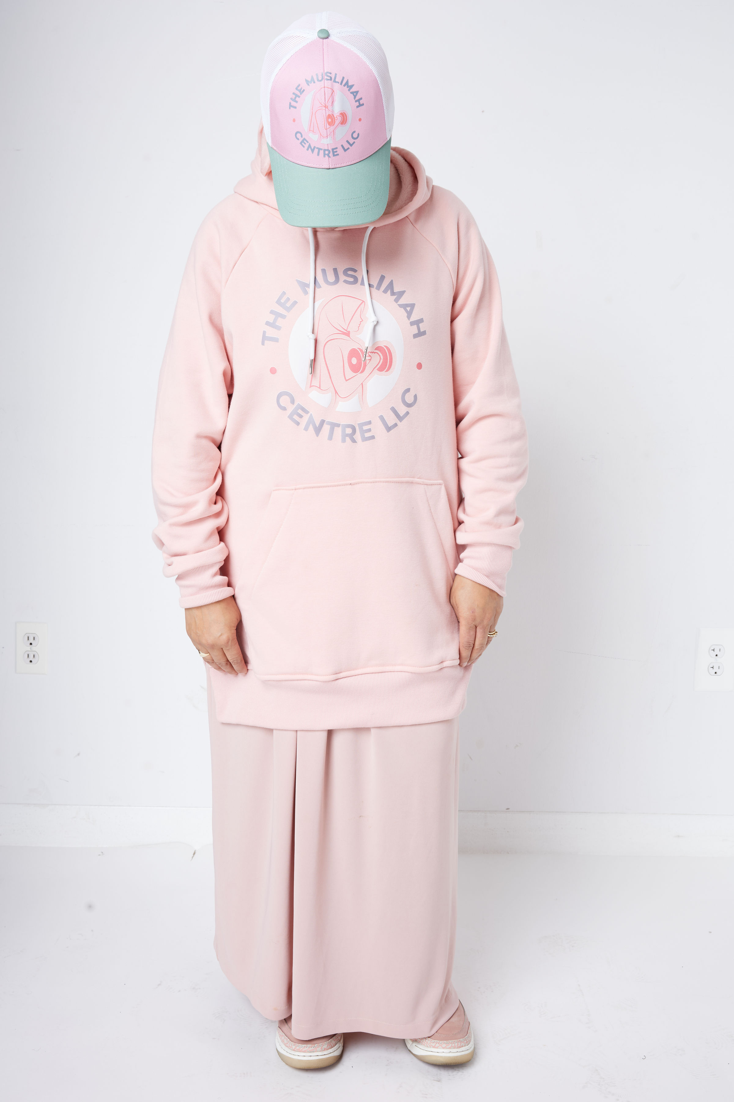 Pink and Gray Classic Cap