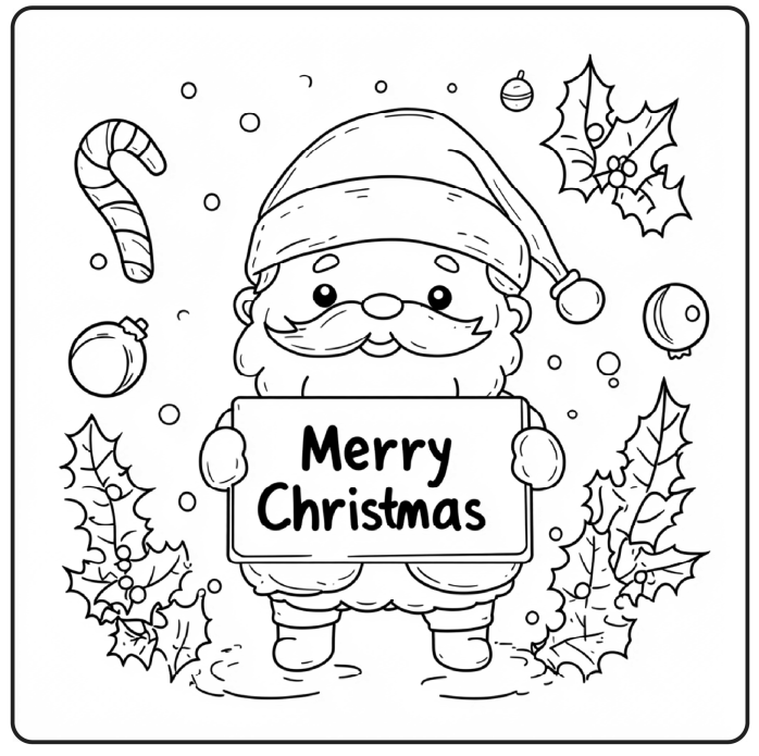 Bold and Easy Christmas Coloring Book 03