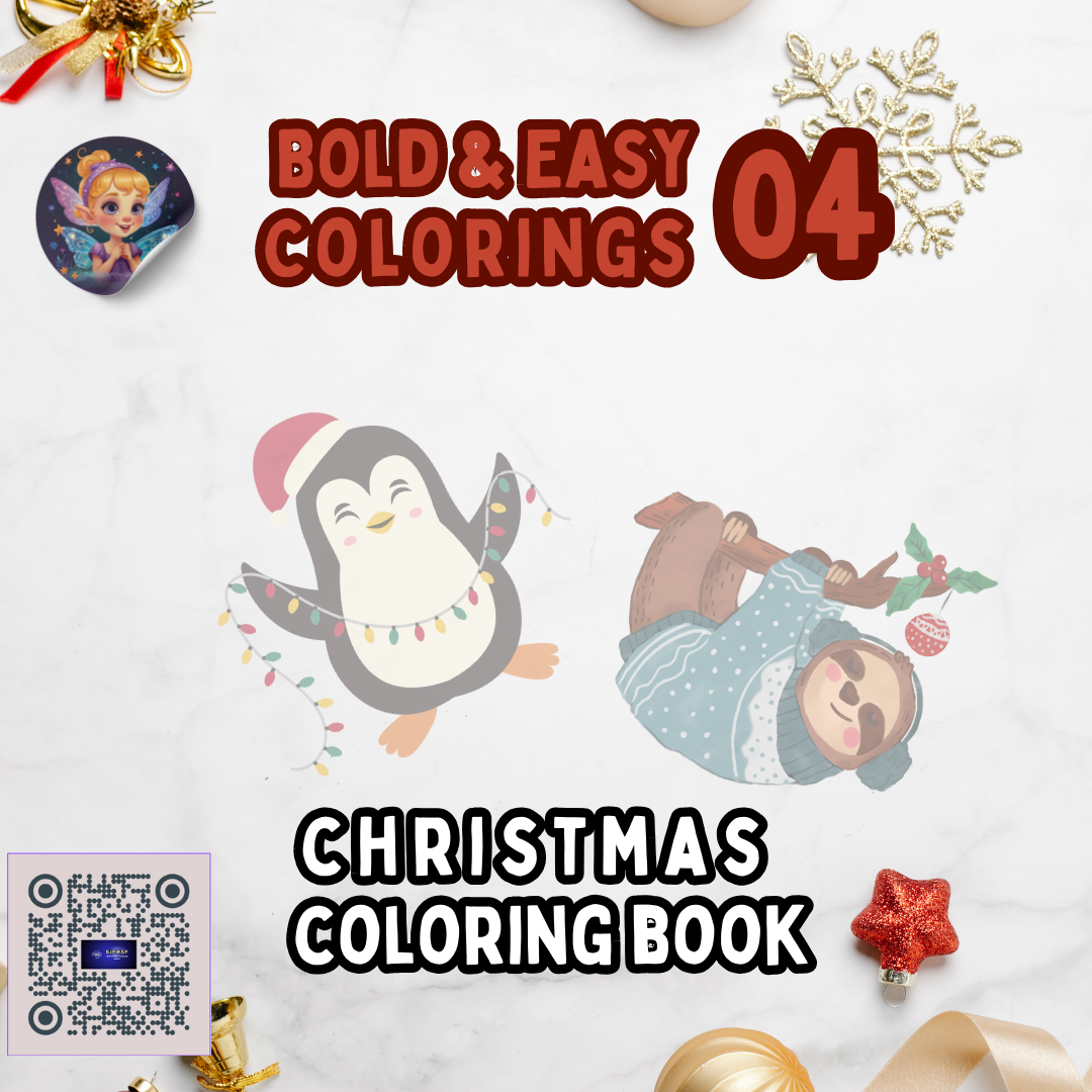 Bold and Easy Christmas Coloring Book 04