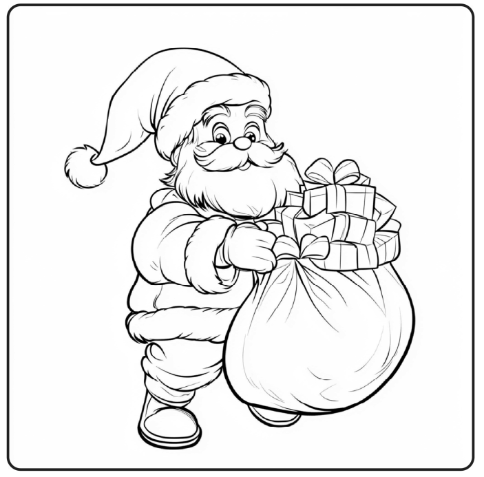 Bold and Easy Christmas Coloring Book 05