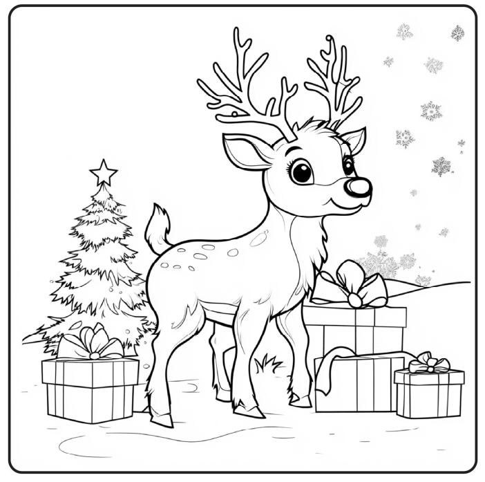 Bold and Easy Christmas Coloring Book 06
