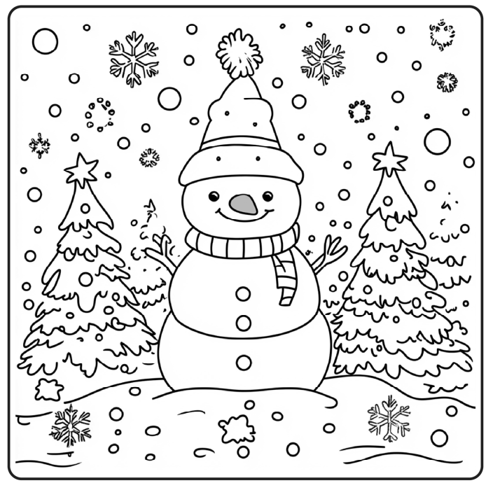 Bold and Easy Christmas Coloring Book 07