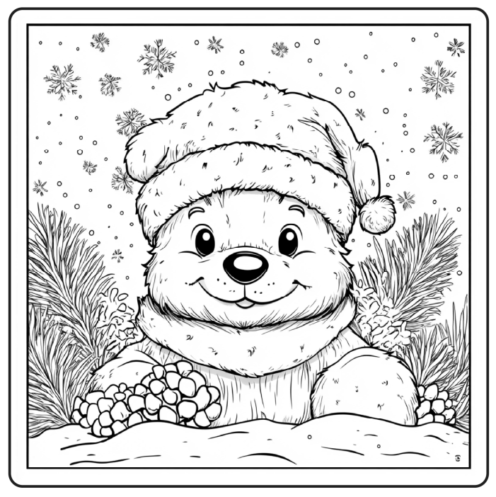 Bold and Easy Christmas Coloring Book 07