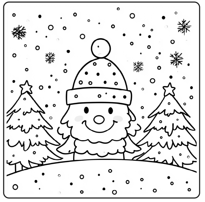 Bold and Easy Christmas Coloring Book 14