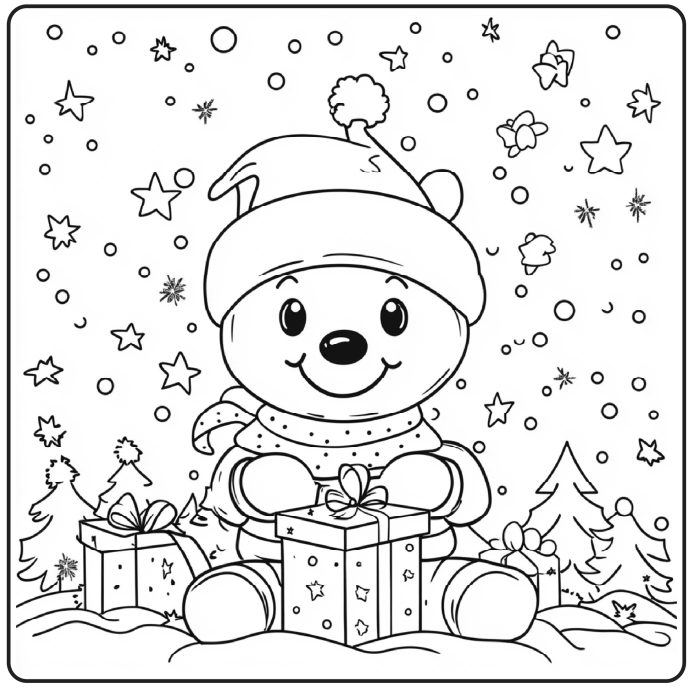 Bold and Easy Christmas Coloring Book 14