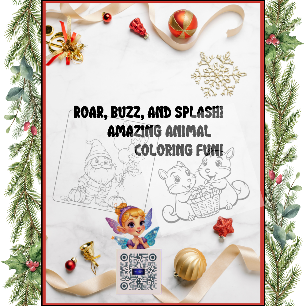 Happy Deer Coloring Book 24