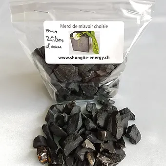Pack de shungite 250 grammes - prêt à l'emploi
