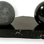 Harmoniseur sphères 3.5 cm shungite et stéatite (pierre à savon/talc)