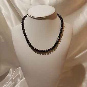COLLIER perles de shungite