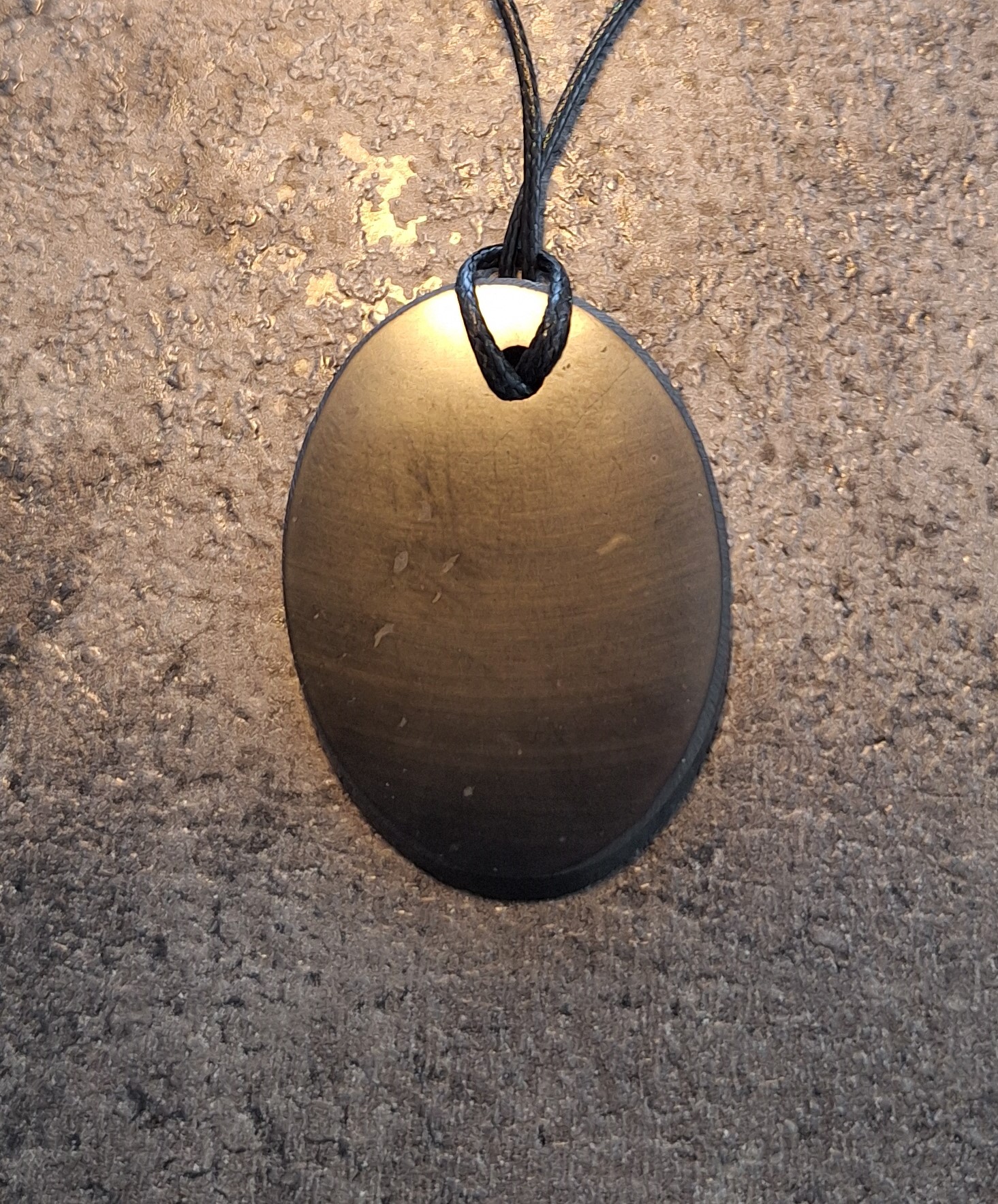 Pendentif rond OVALE plein 3.5 cm