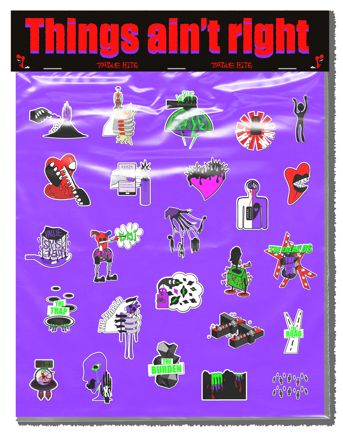 Things Ain't Right 2D digital stickers package