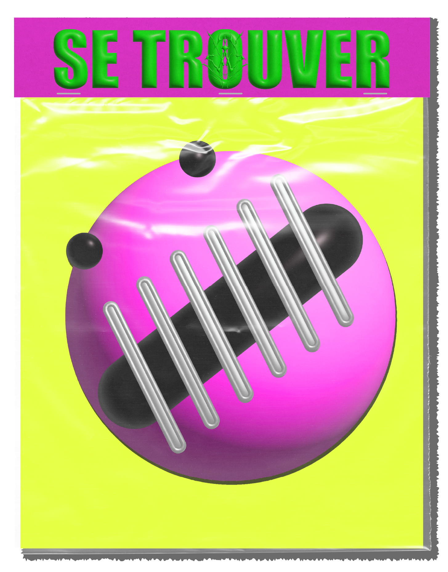 Pink ball with locked mouth