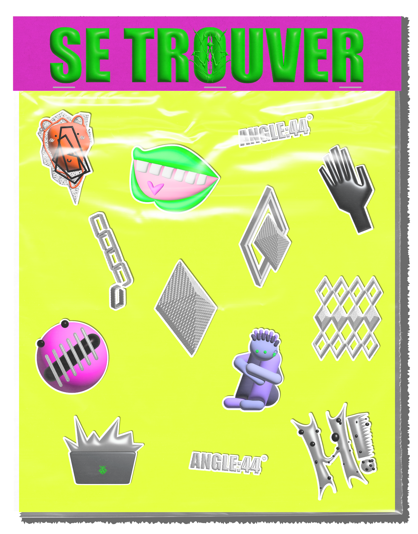 Happy or Not 3D digital stickers package