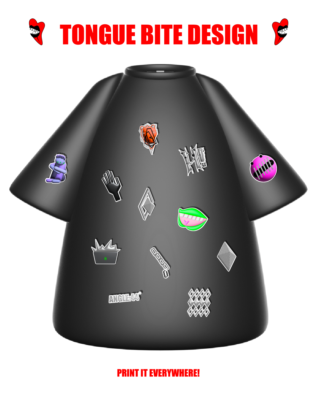 Happy or Not 3D digital stickers package