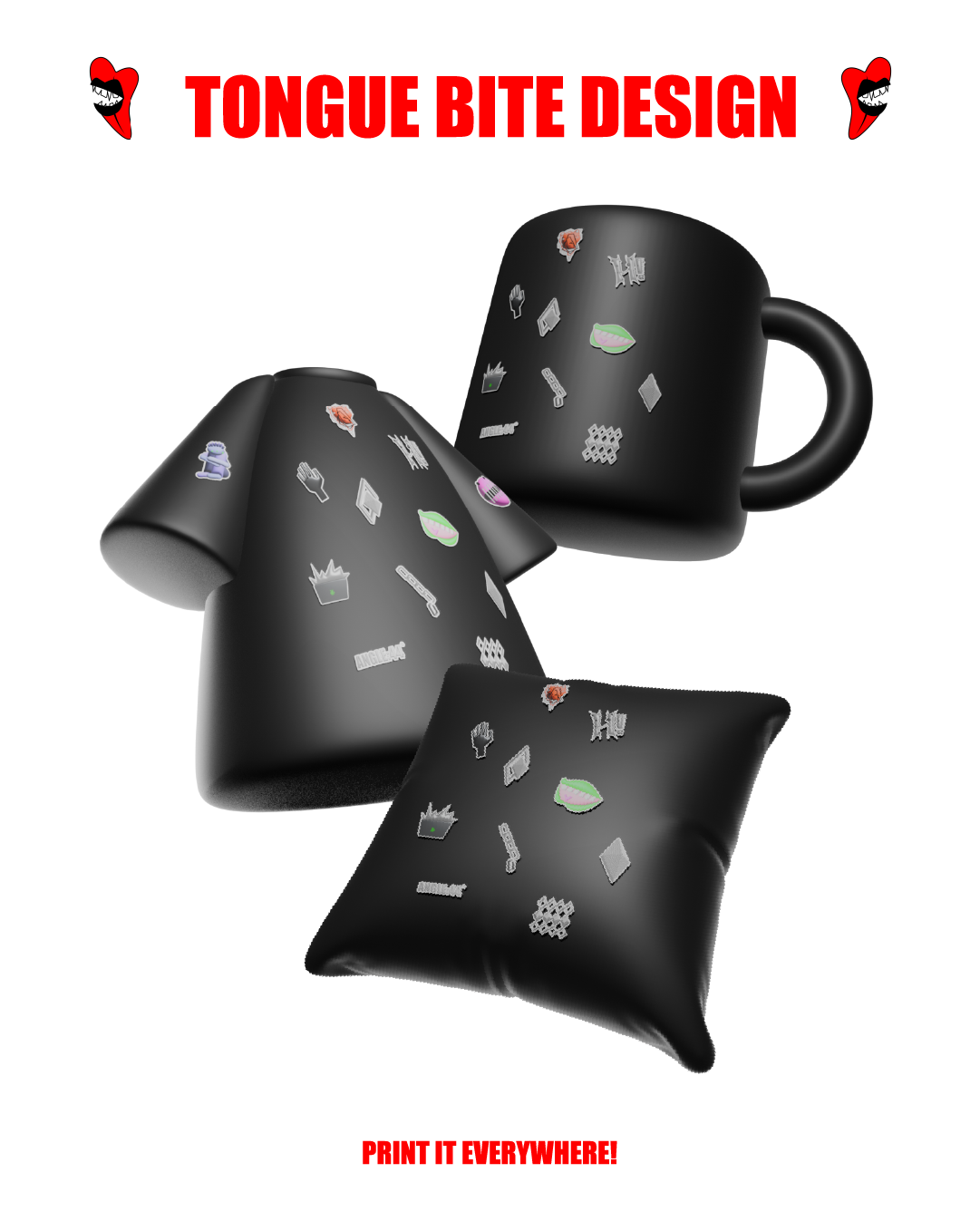 Happy or Not 3D digital stickers package