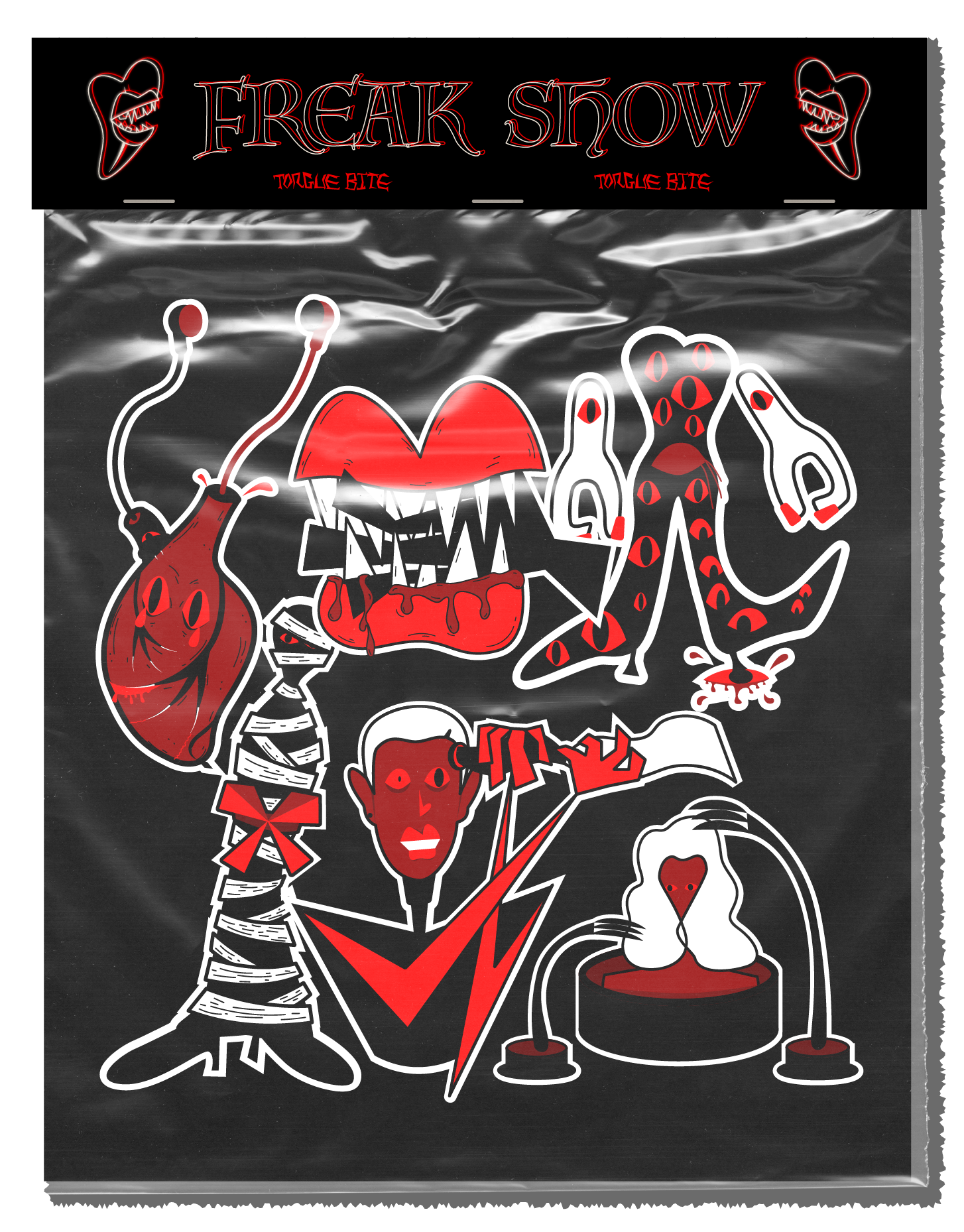 Freak Show 2D digital stickers package