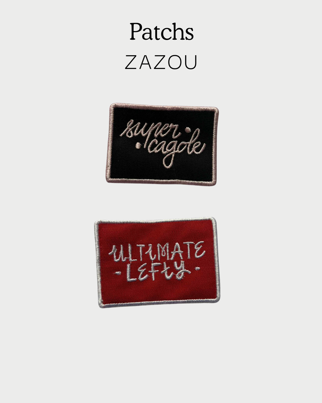 Patchs de Zazou