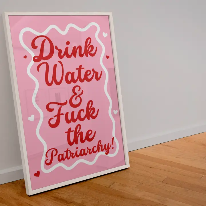Affiche "Drink water"