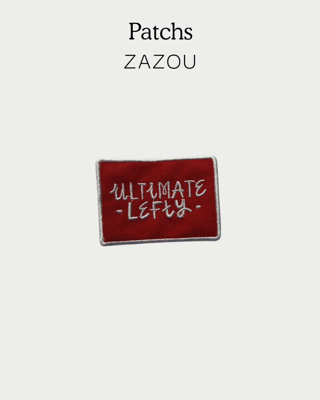 Patchs de Zazou