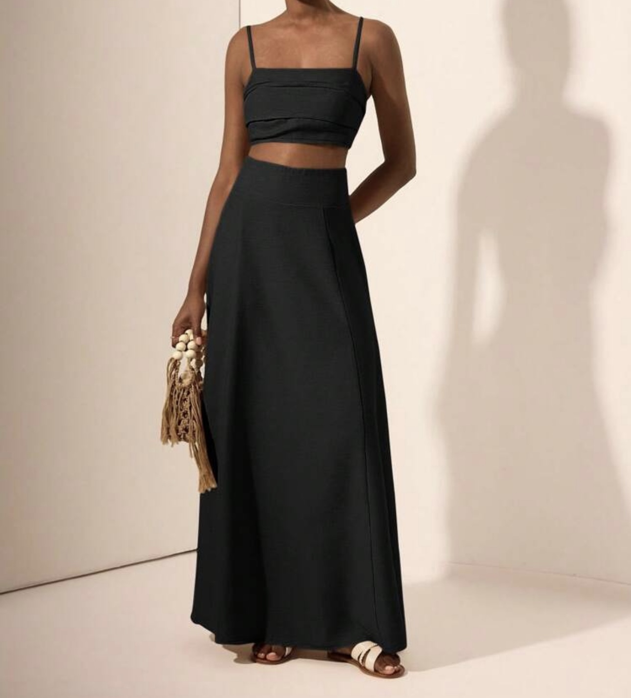 Tenue deux pièces en lin mélangé