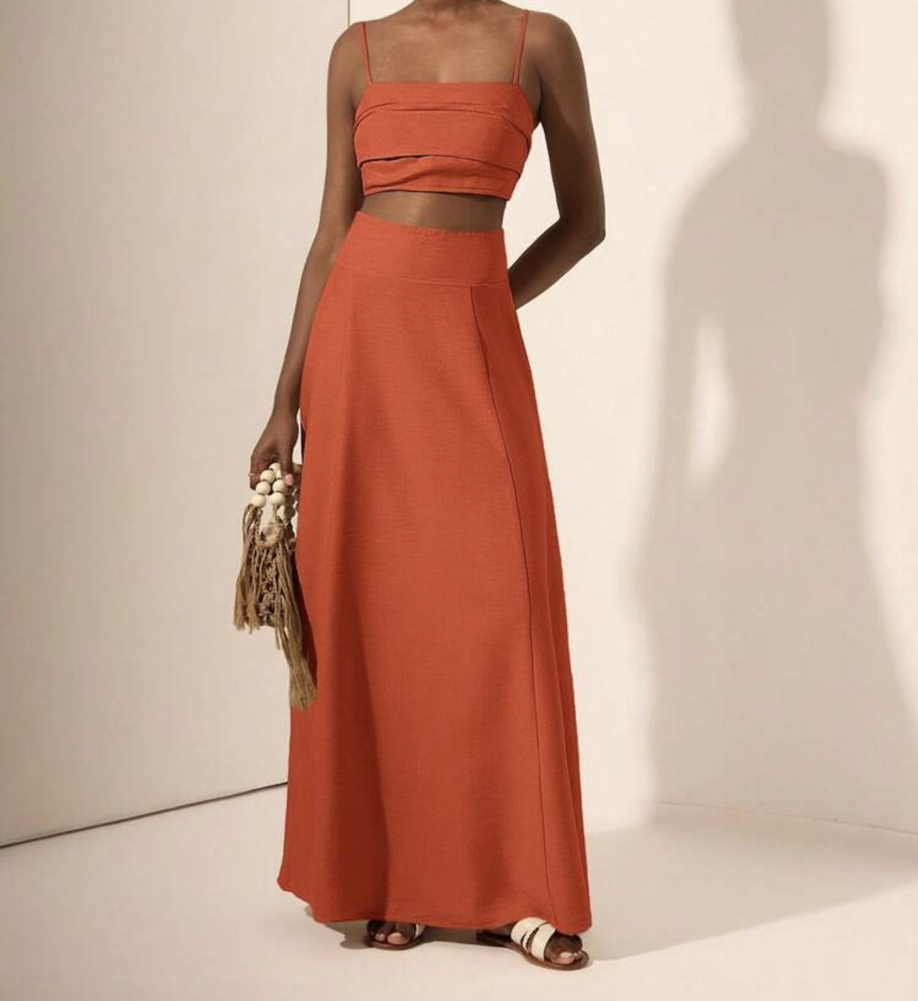 Tenue deux pièces en lin mélangé