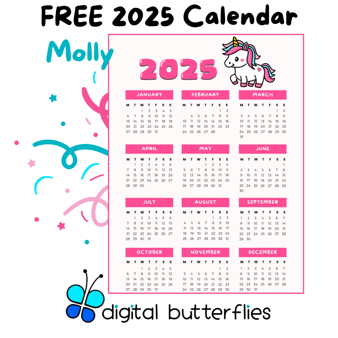 FREE 2025 Calendar: Molly