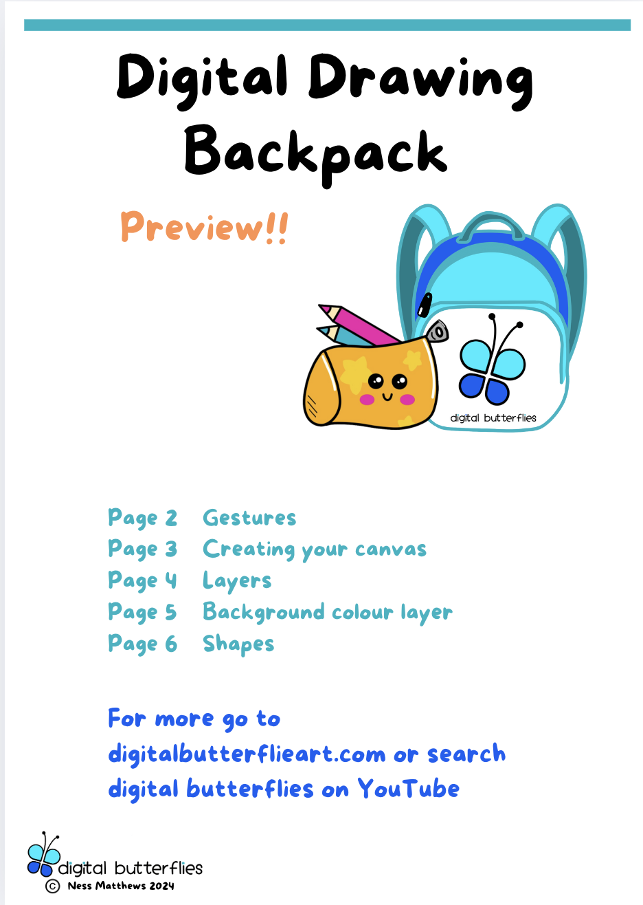 Digital Drawing Backpack