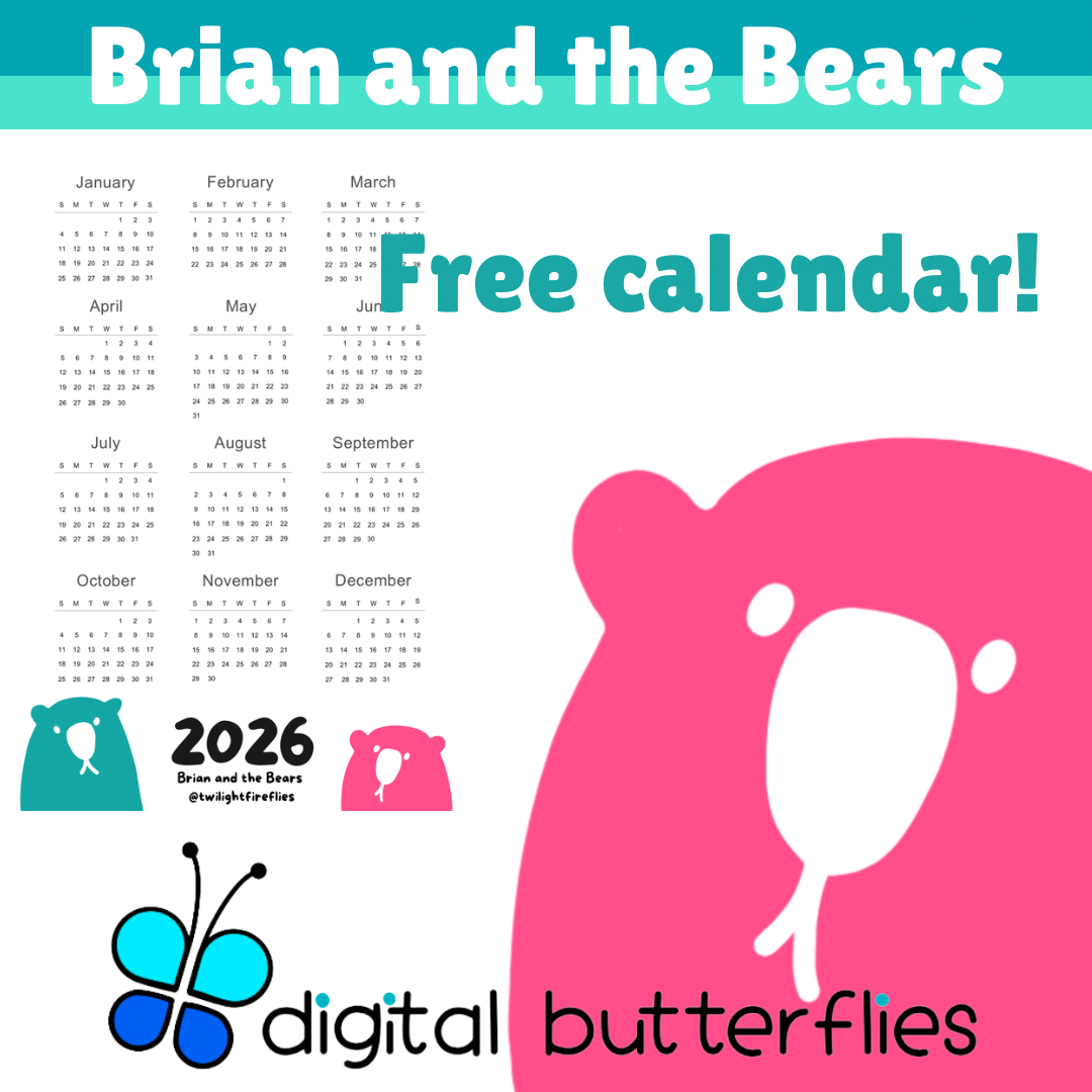 FREE 2026 Calendar: Brian and the Bears