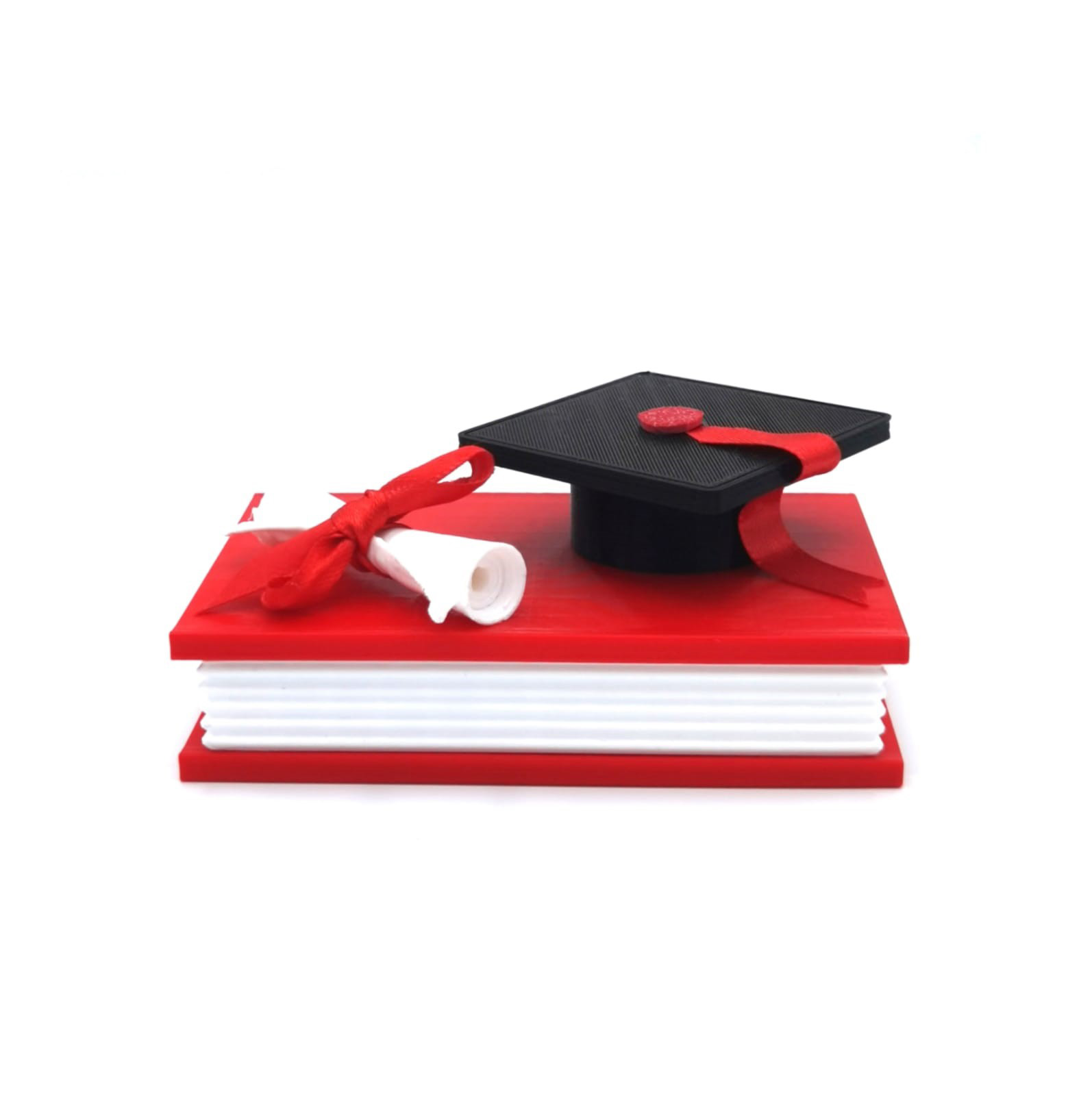 Libro Tesi Laurea con tocco e pergamena _ cake topper
