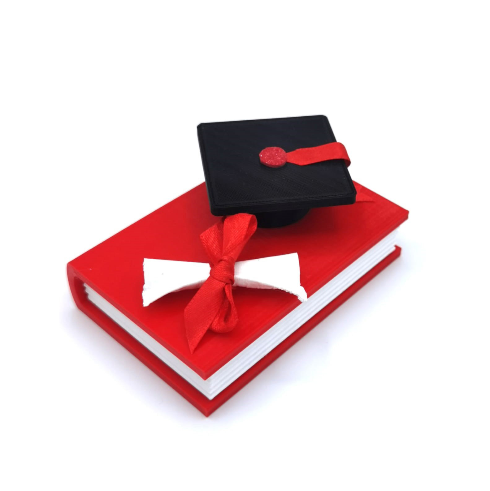 Libro Tesi Laurea con tocco e pergamena _ cake topper