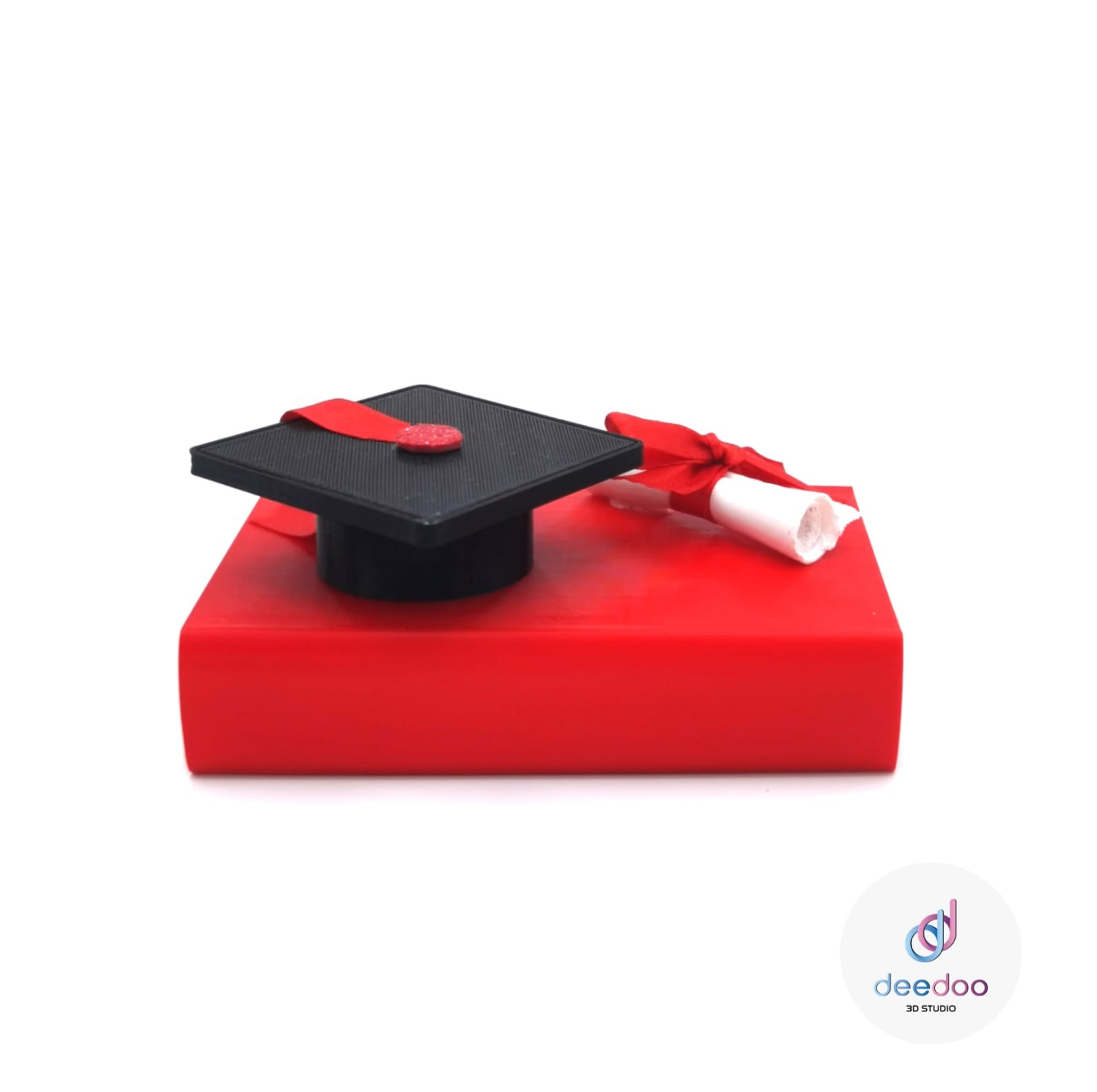 Libro Tesi Laurea con tocco e pergamena _ cake topper