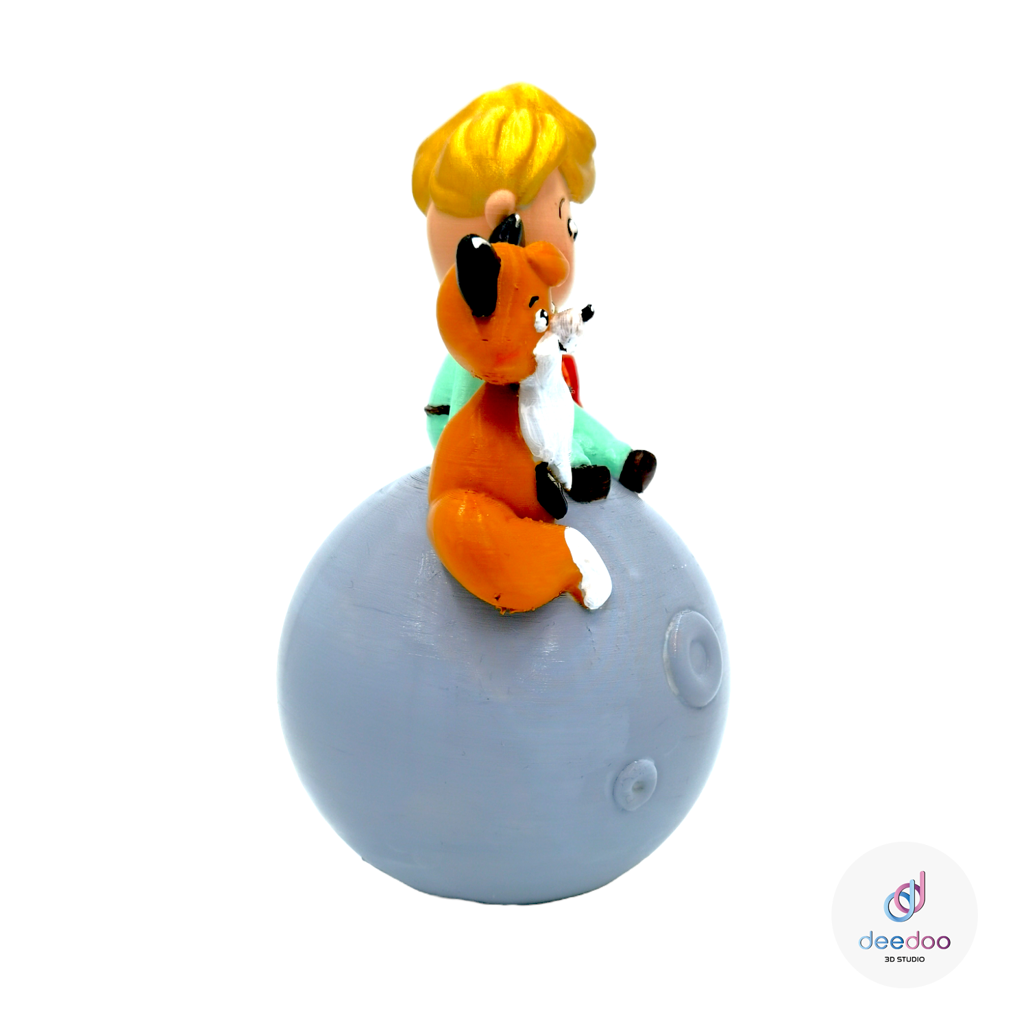 Piccolo principe su luna _ Cake topper