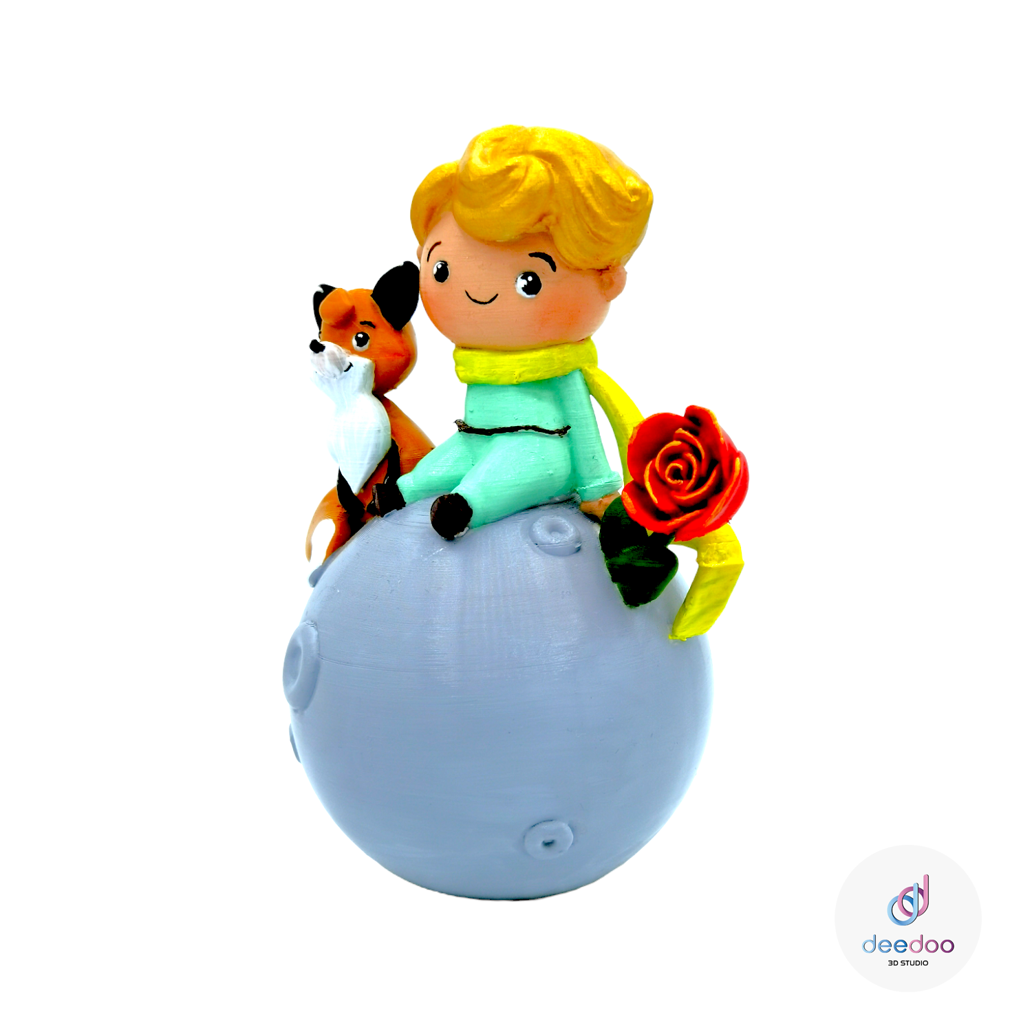 Piccolo principe su luna _ Cake topper