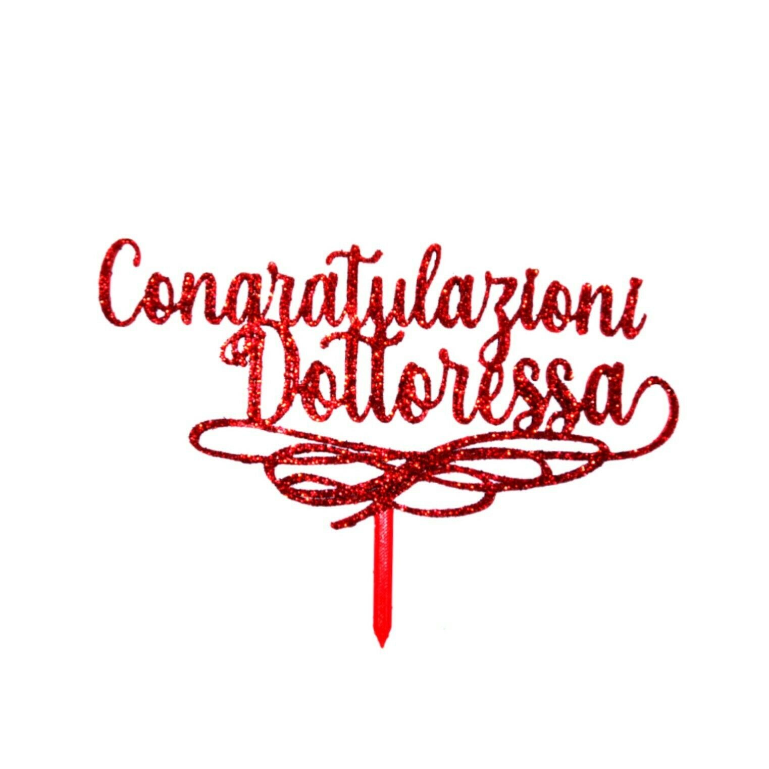Topper cake Congratulazioni Dottoressa