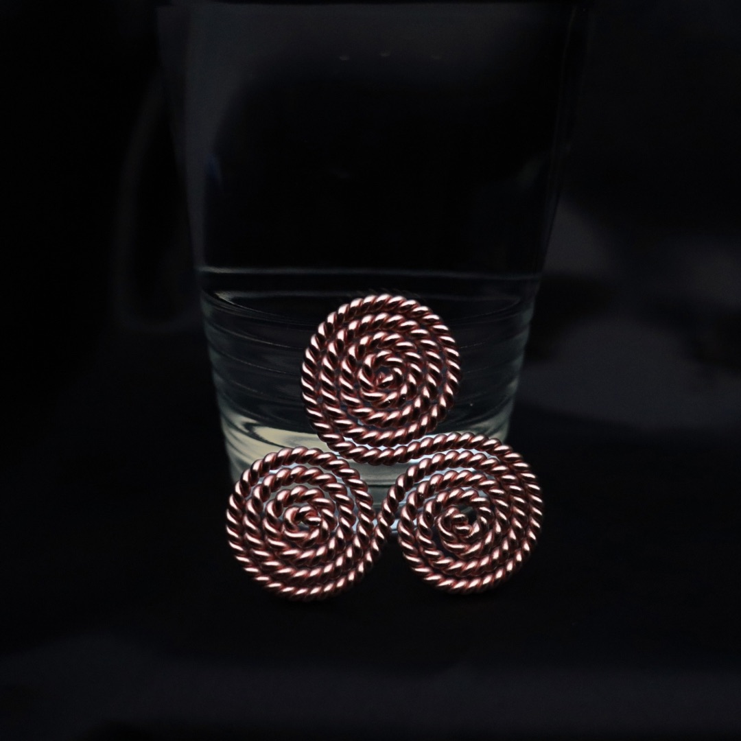 Ancient Copper Triskelion Energy Tool (Water Element)