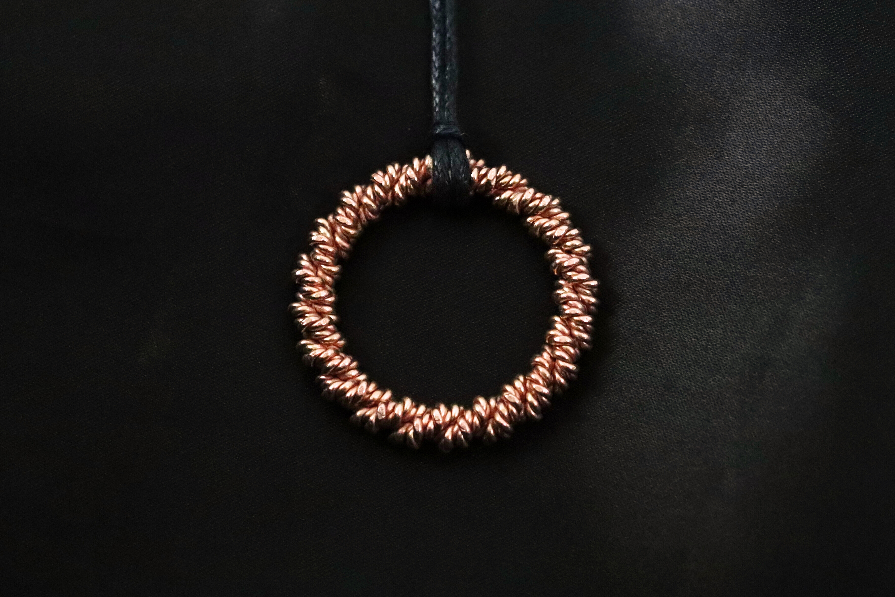 Triple Twist Copper Tensor Ring 188Mhz Frequency: Empowerment Cubit