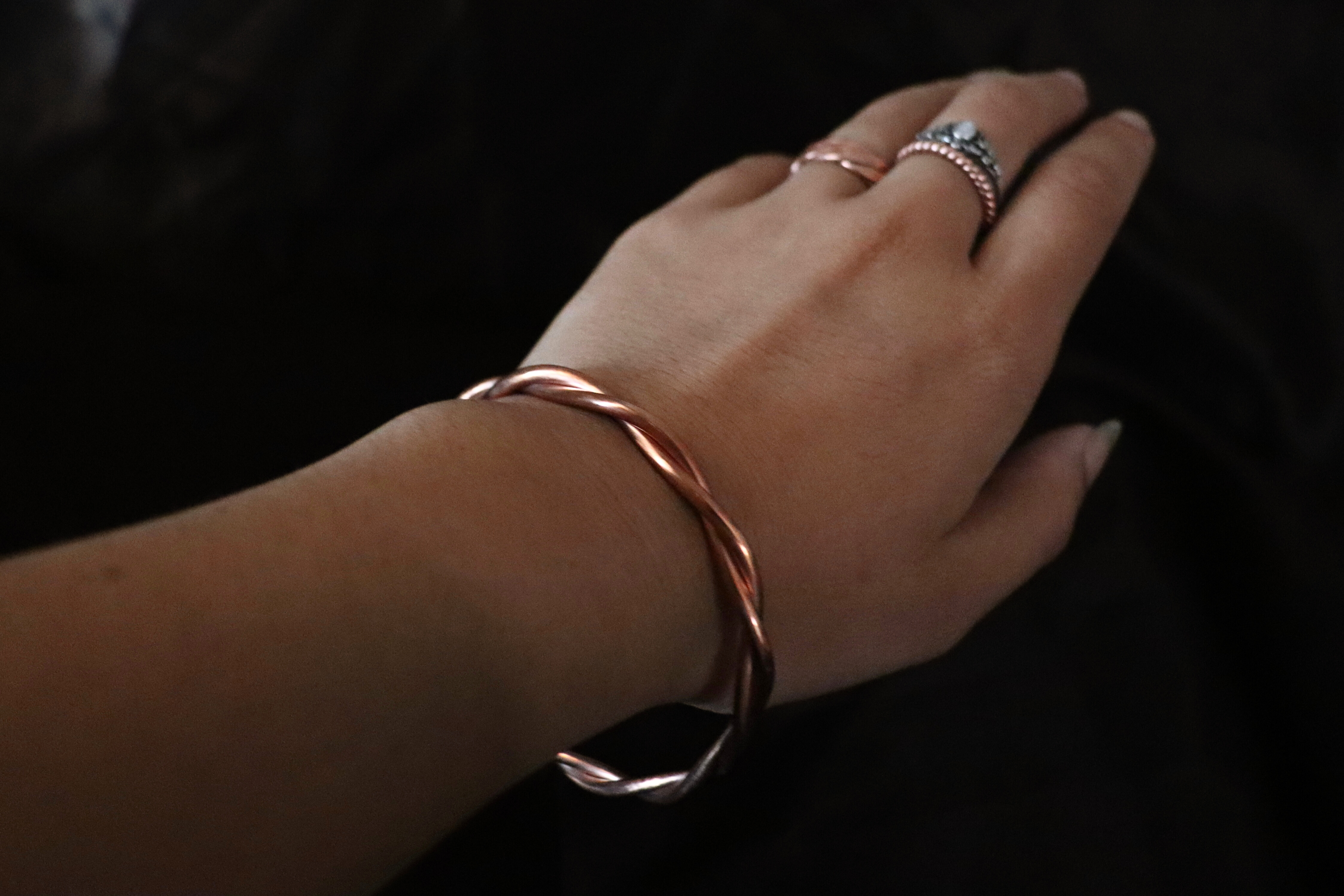 Tensor ring: Copper Energy Bangle, Copper Bracelet