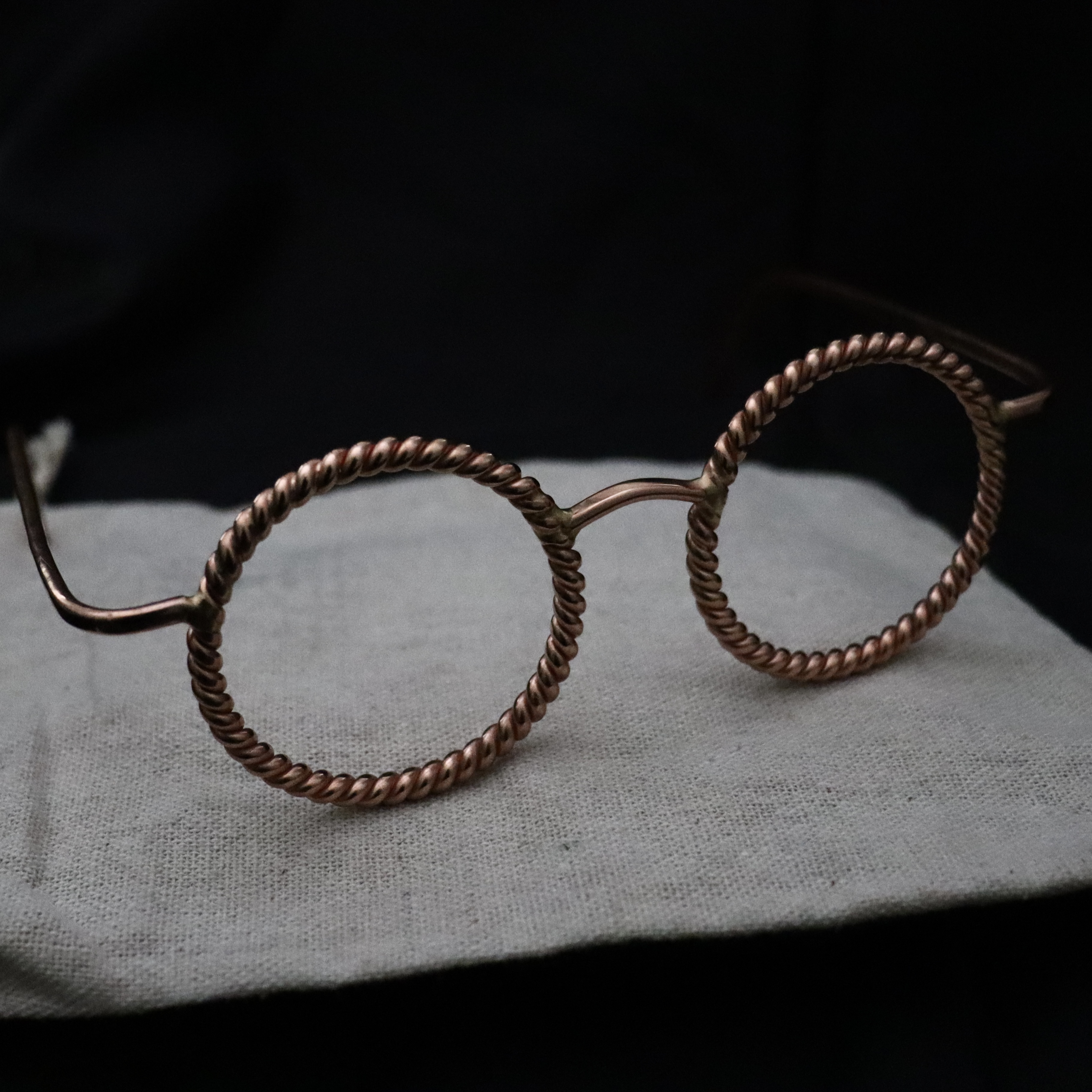Copper Tensor Ring Eye Glasses — 177Mhz Frequency Lost Cubit - Heal Eye sight - Meditation tool - Doof Festival Wear