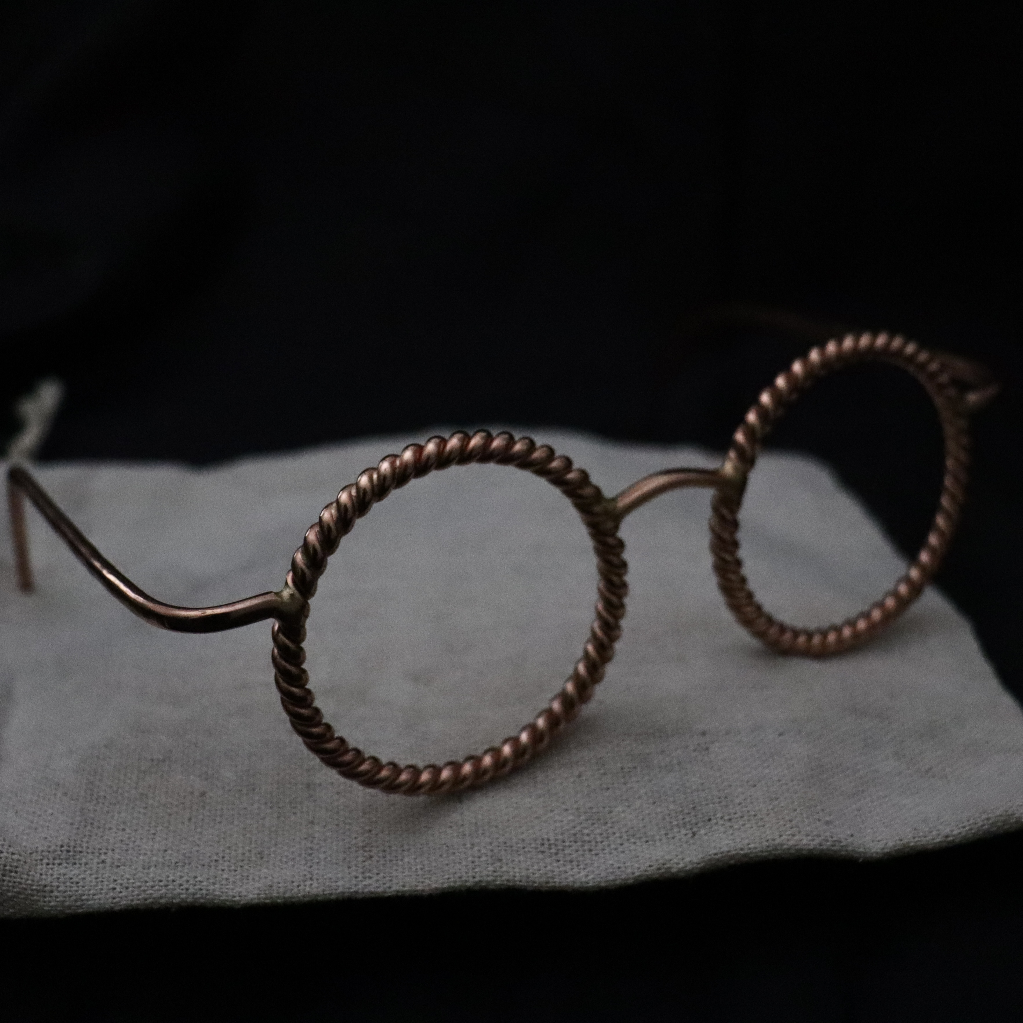 Copper Tensor Ring Eye Glasses — 177Mhz Frequency Lost Cubit - Heal Eye sight - Meditation tool - Doof Festival Wear