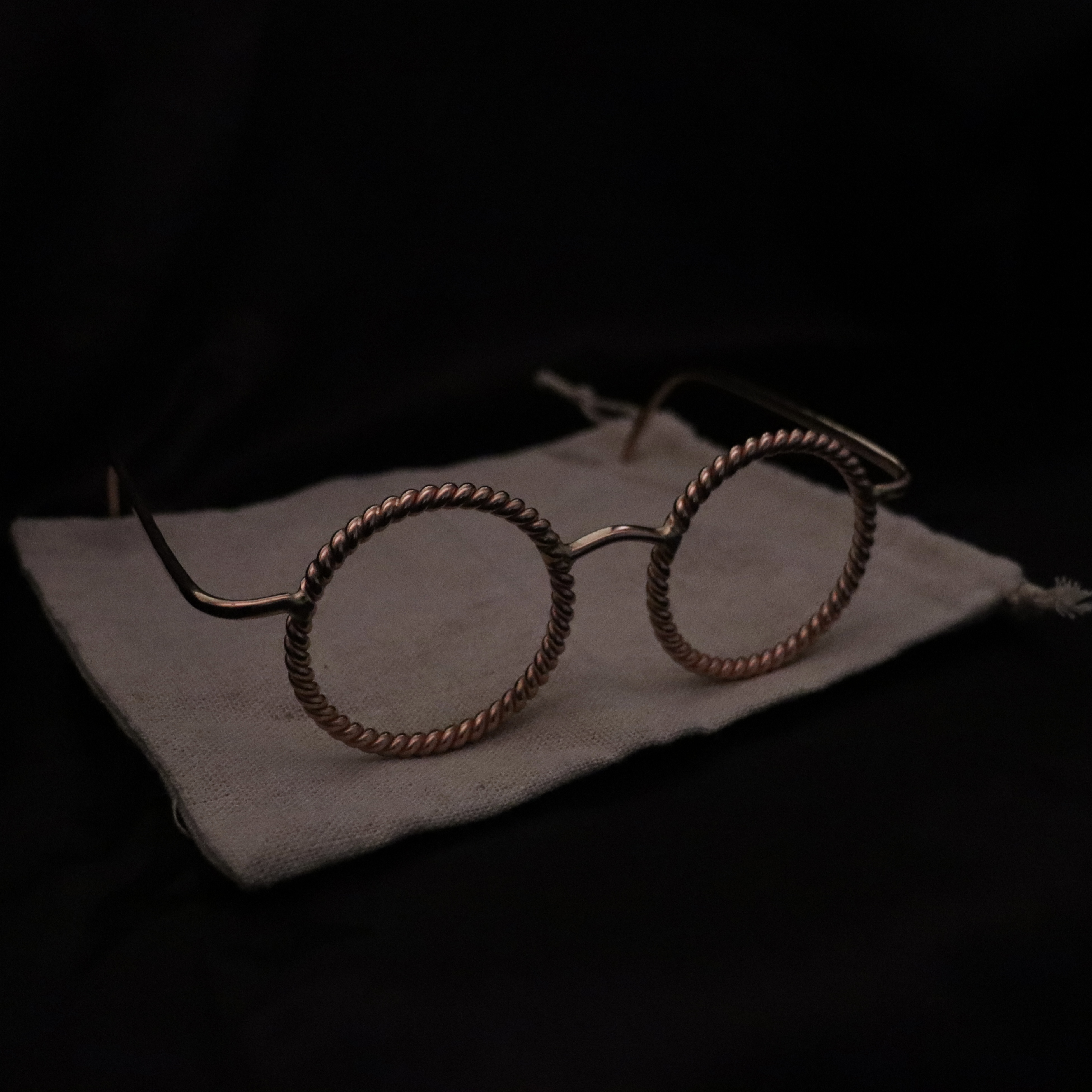 Copper Tensor Ring Eye Glasses — 177Mhz Frequency Lost Cubit - Heal Eye sight - Meditation tool - Doof Festival Wear