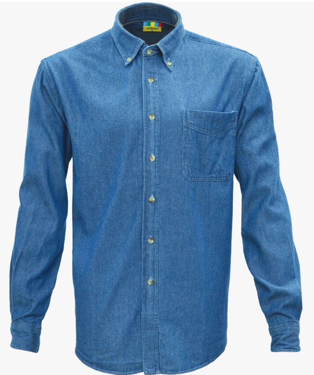 Man Corporate Denim Long Shirt