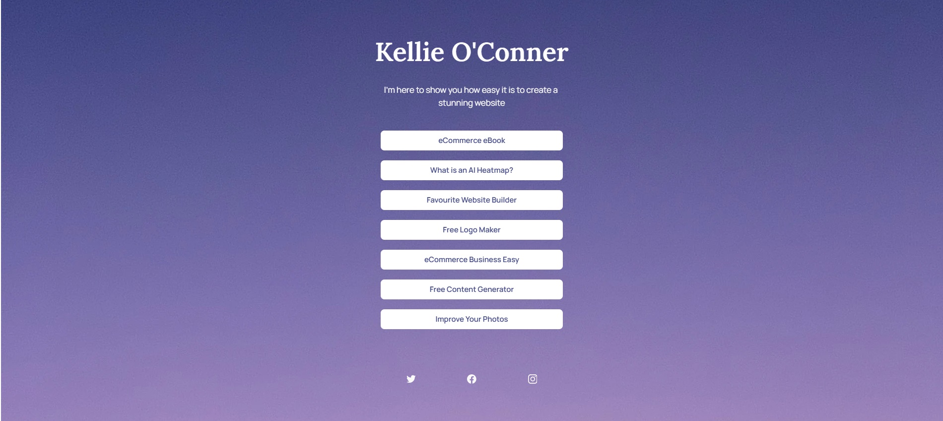 Web Design (Personal Branding)