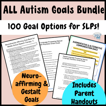 Ultimate Autism Goals & Handouts Bundle