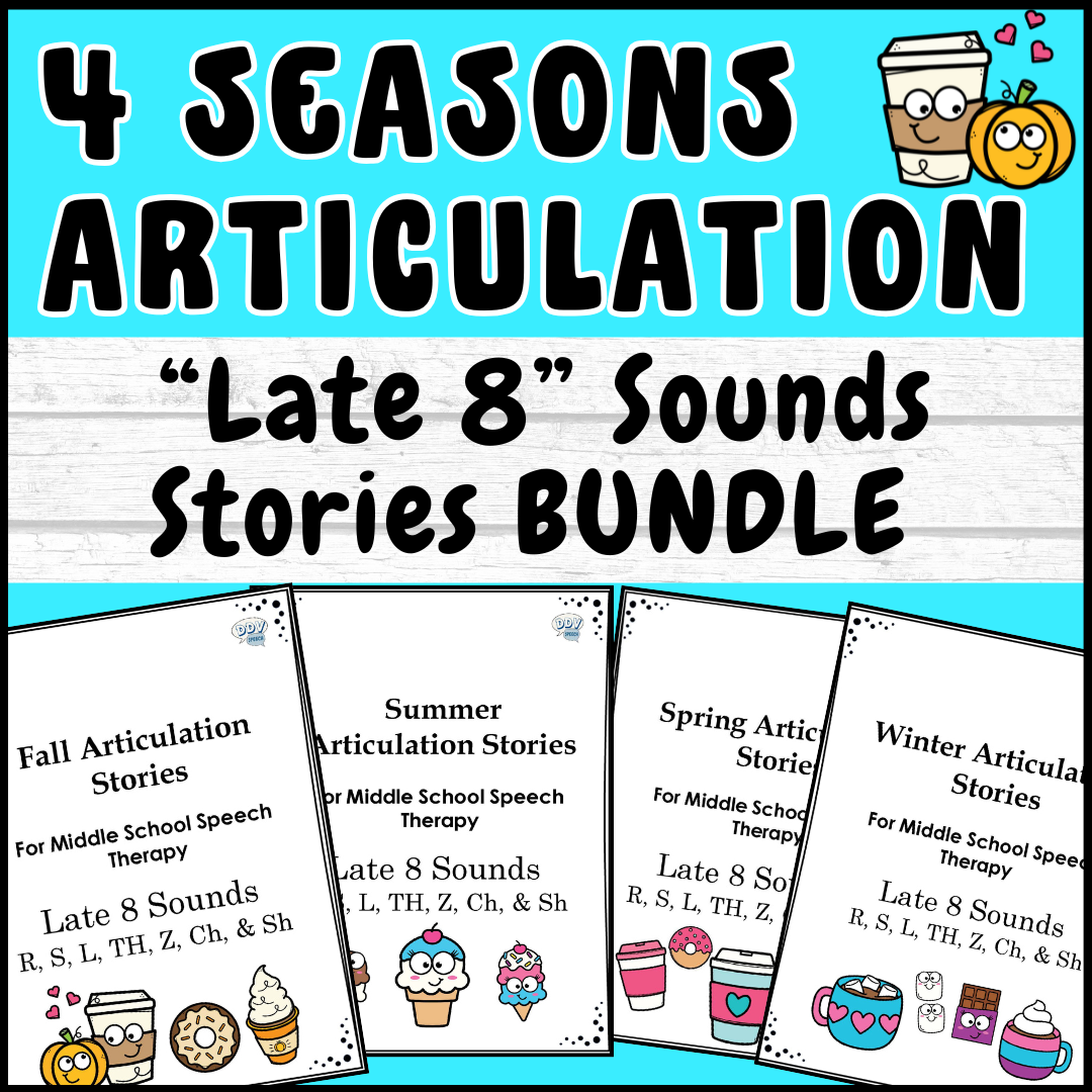 Articulation Stories for Carryover Bundle | All 4 Seasons